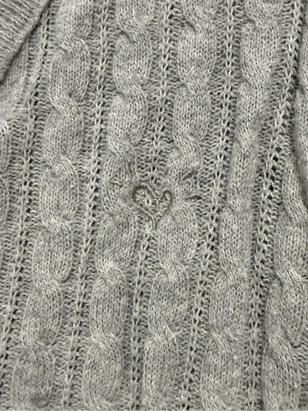 Girls Justice Cable Knit V-Neck Sweater